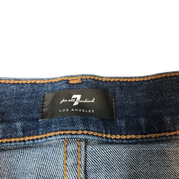 7 for all mankind Womens Paxtyn Skinny Jeans Size 29 Distressed - Picture 4 of 16
